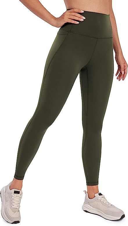 CRZ YOGA Womens Butterluxe Workout Leggings 25" / 28'' - High Waisted Gym Yoga Pants with Pockets... | Amazon (US)