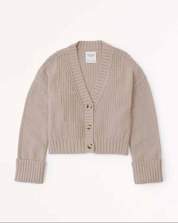 The A&F Cameron Seed Stitch Cardigan | Abercrombie & Fitch (US)
