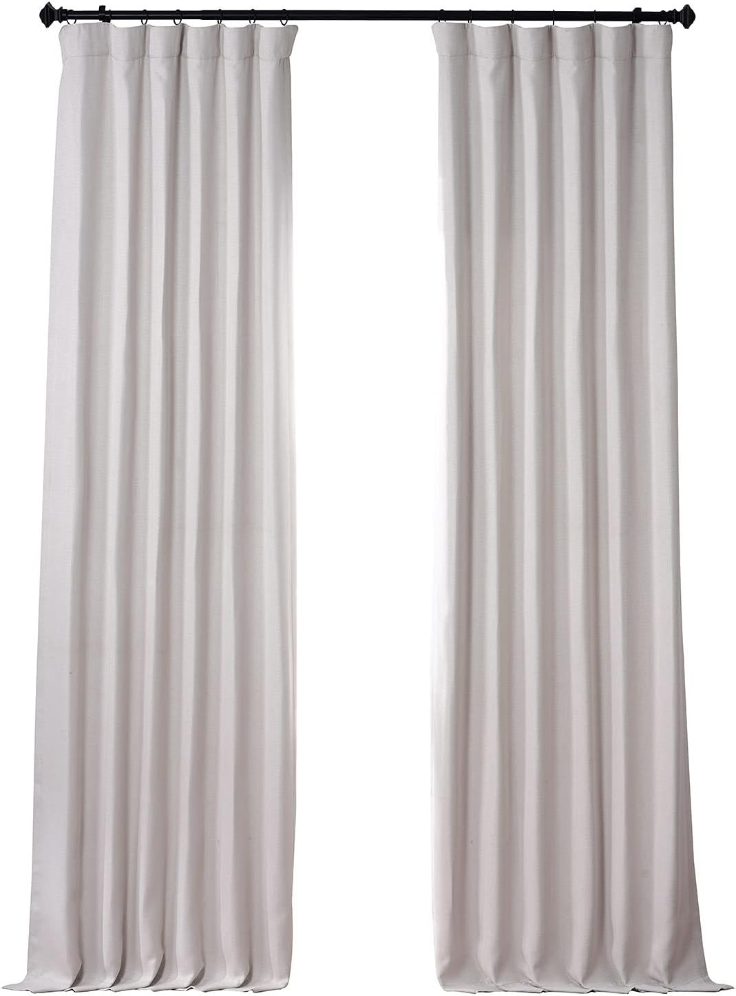 HPD Half Price Drapes BOCH-LN1856-96 Faux Linen Room Darkening Curtain (1 Panel), 50 X 96, Birch | Amazon (US)