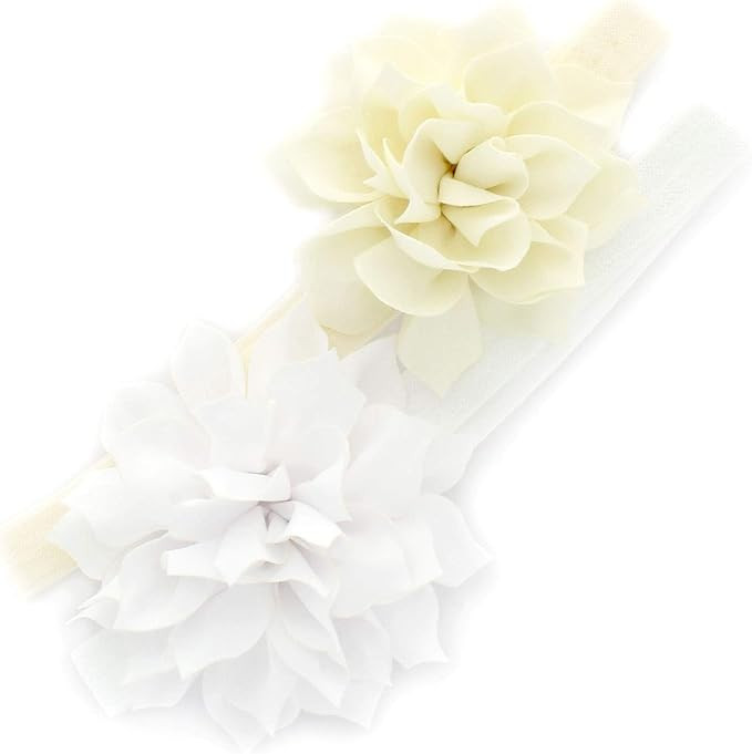My Lello Petal Flower Headbands Baby - Girls - Toddler Stretchy Elastic Pair | Amazon (US)