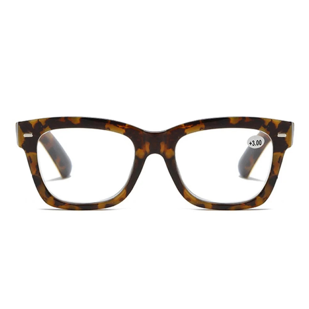 Thick Oversize Square Reading Glasses for Women and Men, Blue Light Blocking Tortoiseshell Spring... | Walmart (US)