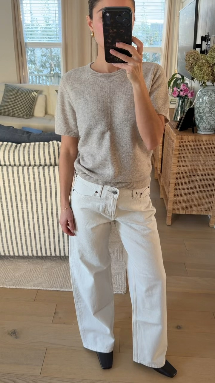 [2/2/26] final day to use my code AFVIVIANE for stackable 15% off | jeans are the low rise ultra loose jean  (regular length to pair with boots) run true to size or size up 1 for looser fit. Top is Merino Wool Blend and such a great staple to have in your closet. Comes in 4 colors and is on sale for $35 with code. 

@abercrombie #abercrombiepartner #abercrombiestyle

*25-40% Off All Jeans: *Offer valid in stores and online 1/29/2026-2/2/2026 in US/CA. Excludes clearance. Online price reflects discount. 20% Off Almost Everything: *Offer valid in stores and online 1/29/2026-2/2/2026 in US/CA. Exclusions apply as indicated. Online price reflects discount. Promo Code: *Use code AFVIVIANE to get an additional 15% off almost everything in stores and online at checkout from 1/29/26-2/2/26 in US/CA. Exclusions apply. See details online.

#LTKSeasonal #LTKSaleAlert #LTKootd