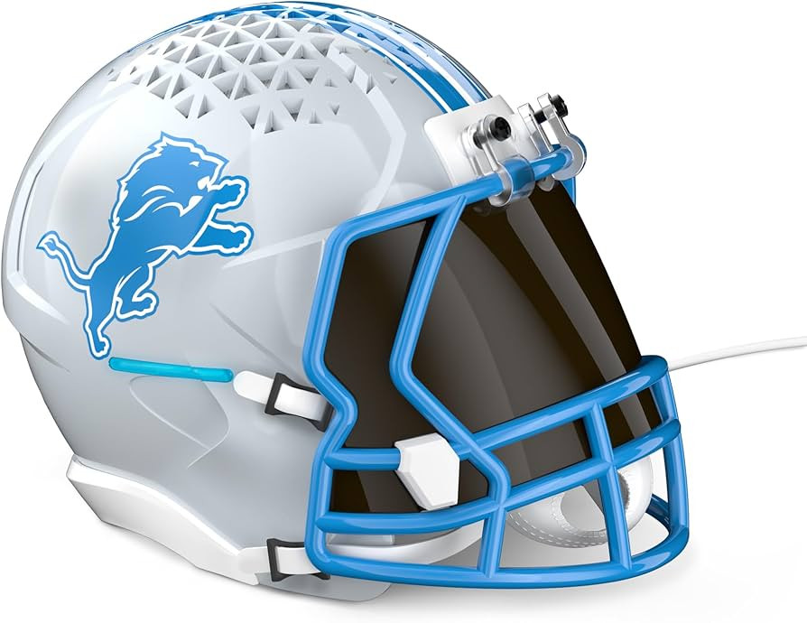 NFL Echo Dot Bundle: Includes Echo Dot | Deep Sea Blue and Limited-Edition NFL Helmet Stand | Det... | Amazon (US)