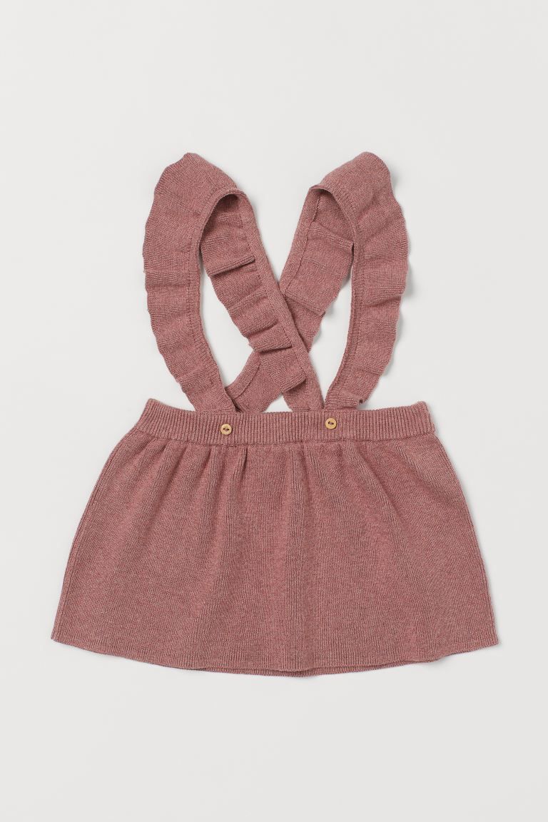 Fine-knit Skirt with Straps | H&M (US)