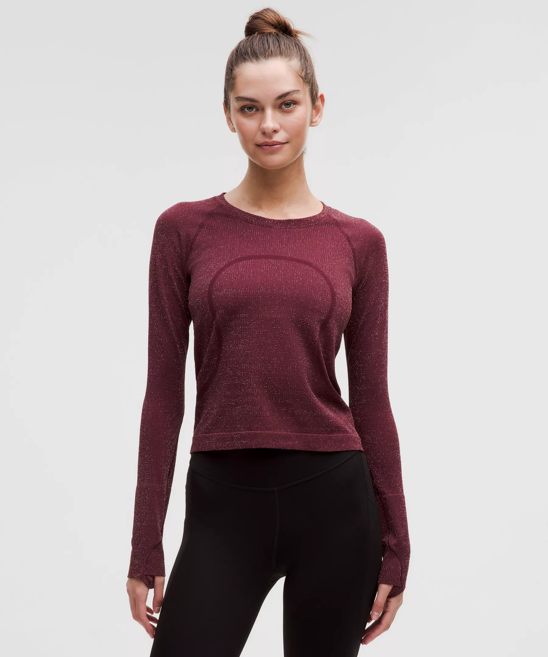 Swiftly Tech Long-Sleeve Shirt 2.0 Waist Length *Sparkle | Women's Long Sleeve Shirts | lululemon | Lululemon (US)