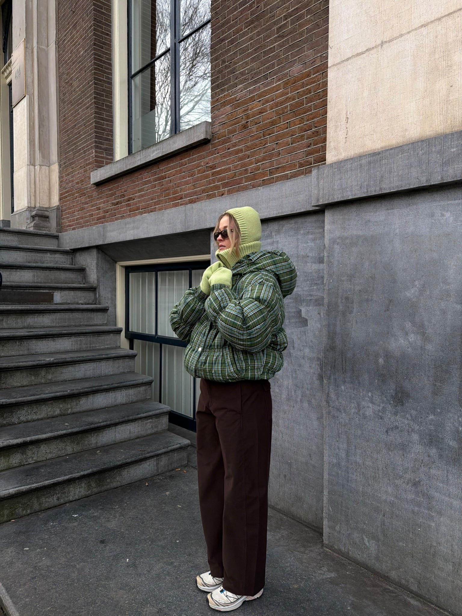 Cold weather outfit but cute and colourful 

Puffer - size S
Trousers - size M
Knitwear - CLÒIMH 
Shoes - Salomon 

#LTKeurope #LTKuk #LTKwinter