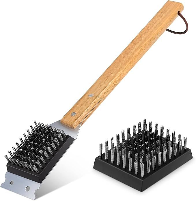 SIMPLETASTE Grill Brush and Scraper, Durable & Effective, Include Extra Stainless Steel Bristles ... | Amazon (US)