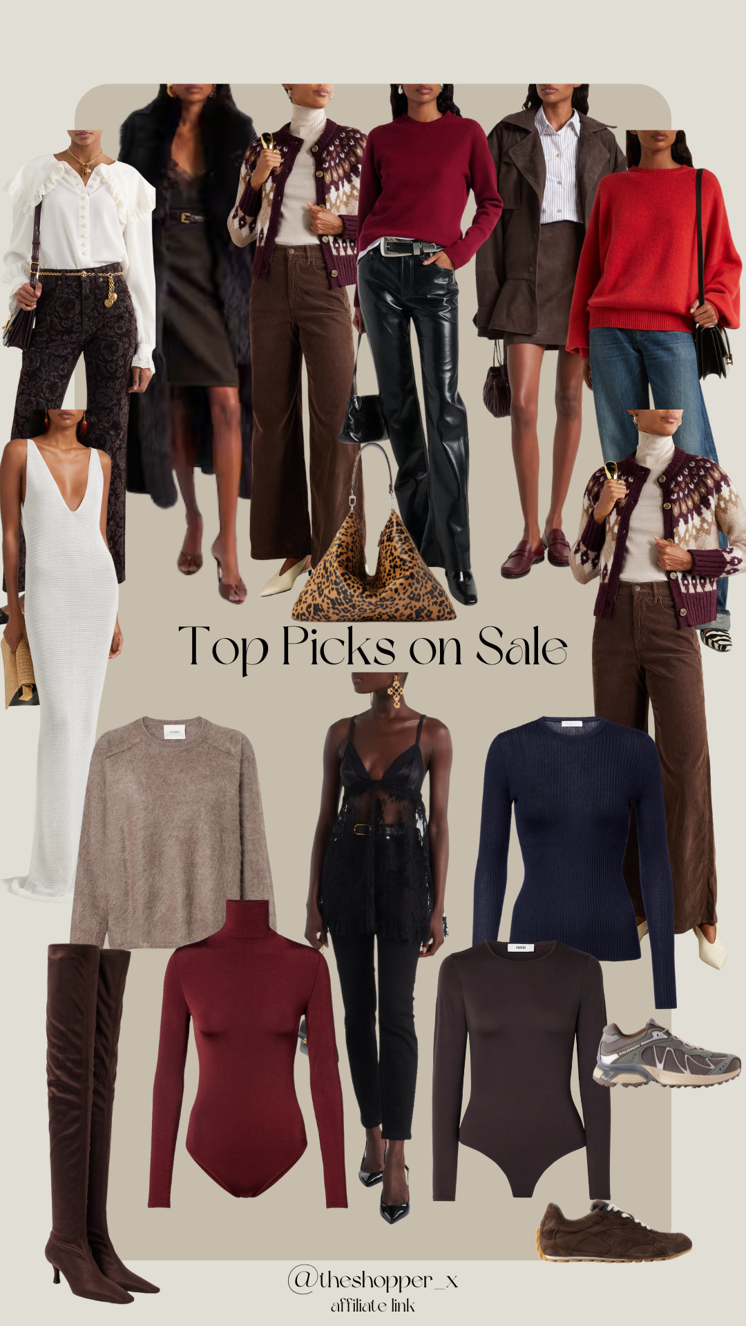 Flared trousers, Mid-rise jeans, Kick-boot trousers, Leopard bag, Fair Isle sweater, Wool sweater, Bodysuit, Over-knee boots, Reversible coat, Cashmere sweater, Cashmere knit, Lace top, Leather trousers, Suede jacket, Lamé dress, NET-A-PORTER, Mytheresa 

 

#LTKCyberWeek #LTKuk #LTKsale