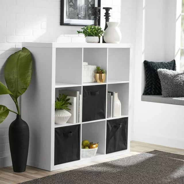 Better Homes & Gardens 9-Cube Storage Organizer, White Texture | Walmart (US)
