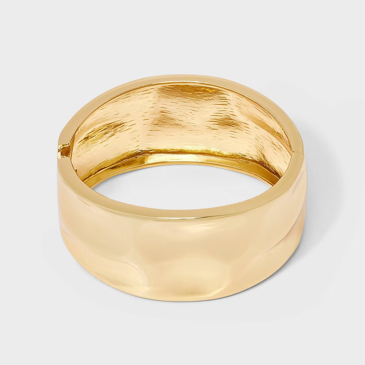Textured Hinged Cuff Bracelet - A New Day™ Gold | Target