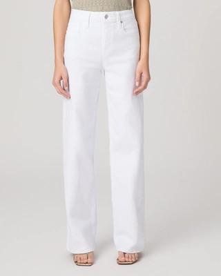 Tatum 32 Inch Wide Leg Jean - Crisp White | Paige