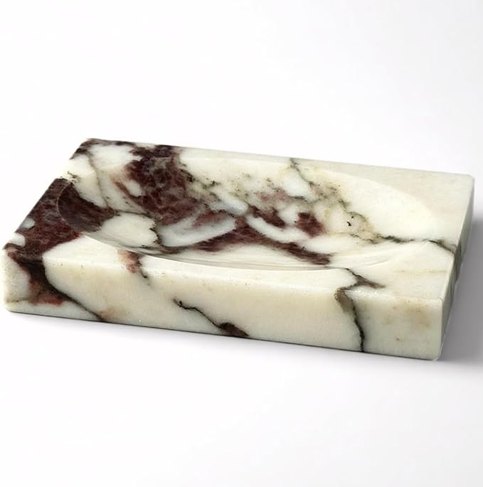 Amazon.com: EXCHUES Real Marble Soap Dish - Soap Dish for Shower, Shower Bar Soap Holder, Marble ... | Amazon (US)