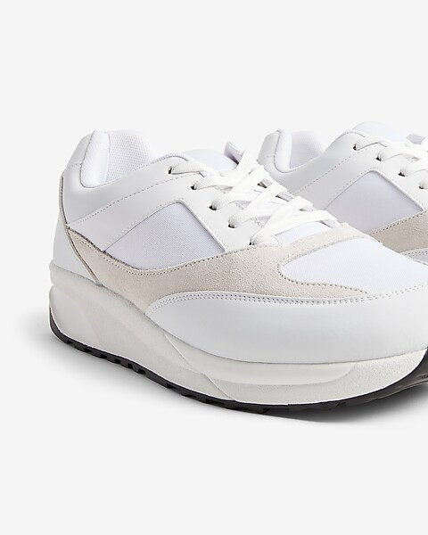 Faux Leather Runner Sneakers | Express