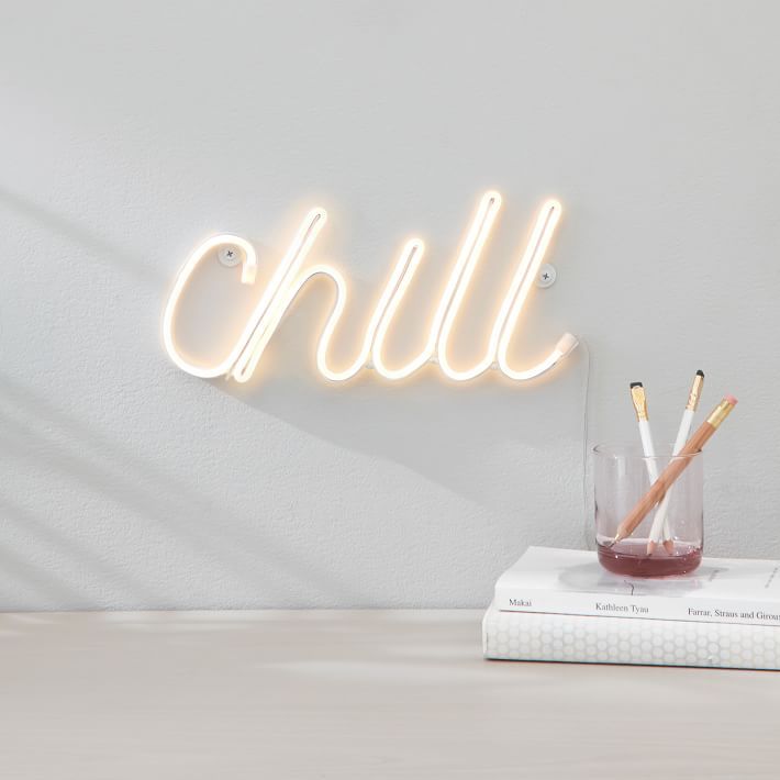 Chill LED Neon Wall Light (12") | West Elm (US)