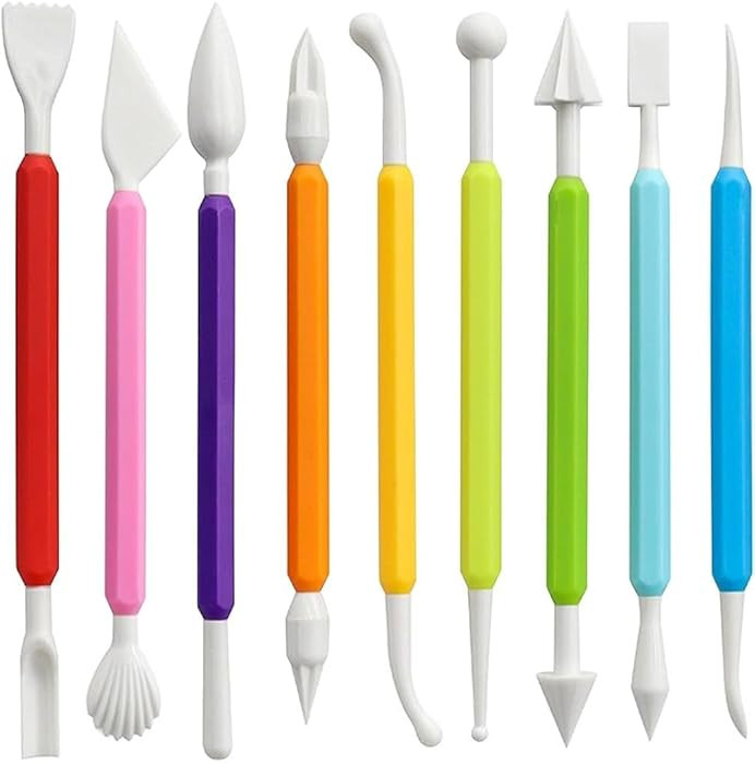 LINPHCEY 9PCS Clay Tools for Kids Air Dry Clay Tool Kit Plastic Clay Sculpting Tools Set for DIY ... | Amazon (US)