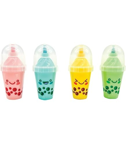 Glenmal 30 Sets Valentines Party Favors DIY Crafts Kits Include 30 Bubble Tea Cards 30 Highlighte... | Amazon (US)