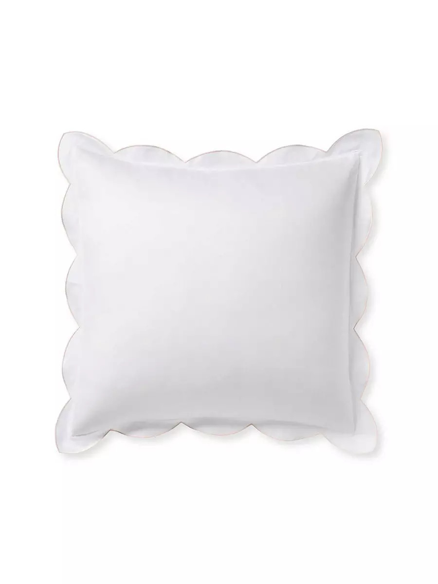 Scallop Sateen Sham | Serena and Lily