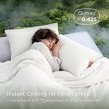 Bedsure SleepEase Cooling Comforter Queen Size for Summer, 3 Pieces White Seersucker Cooling Comf... | Amazon (US)