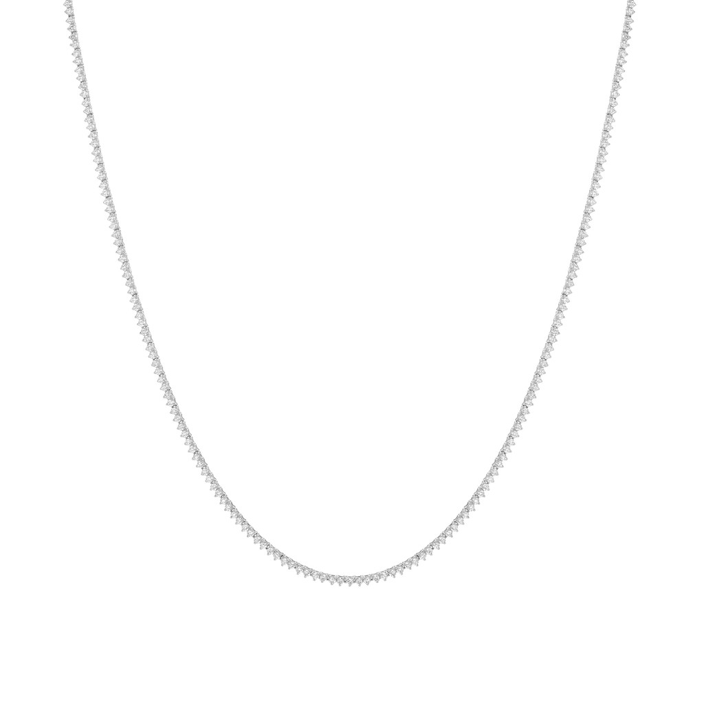 Three-Prong Lab Grown Diamond Tennis Necklace | AUrate New York