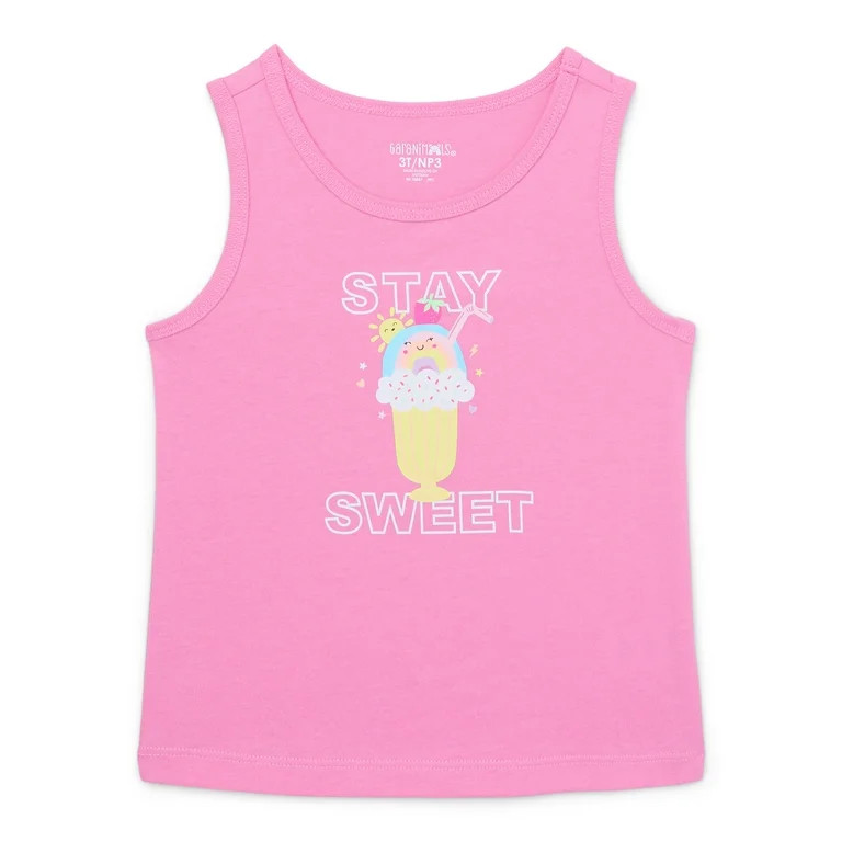 Garanimals Toddler Girl Graphic Jersey Tank, Sizes 18M-5T | Walmart (US)