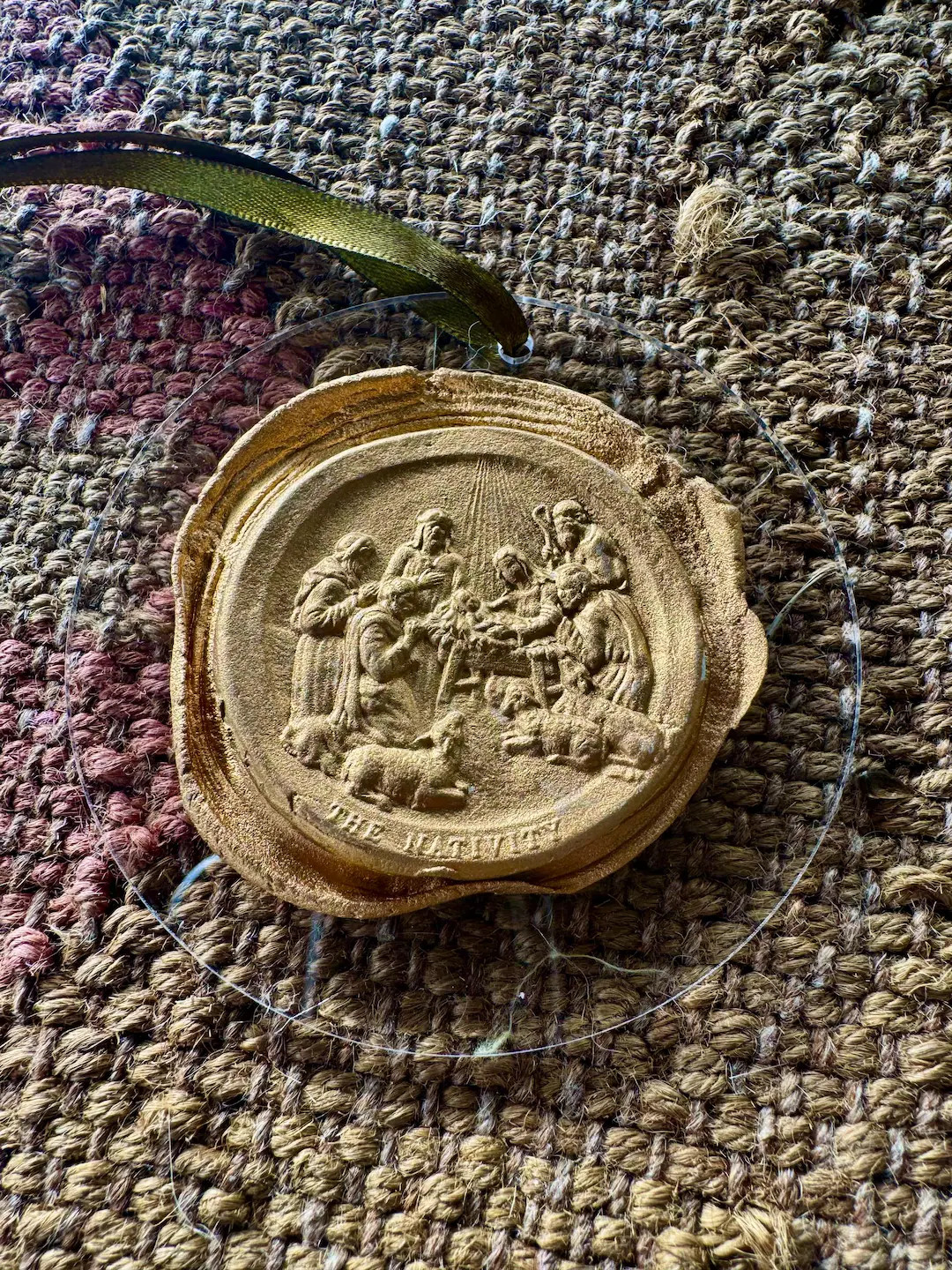 Handmade Christmas Ornament - Cast Paper - Vintage Nativity Intaglio Ornament- Wreath Decor - Ets... | Etsy (US)