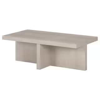 Meyer&Cross Elna 44 in. Alder White Rectangle MDF Top Coffee Table CT1905 - The Home Depot | The Home Depot