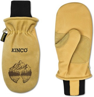 Kinco   Lined Heavy-Duty Premium Grain and Suede Pigskin Mittens with Knit Wrists | REI