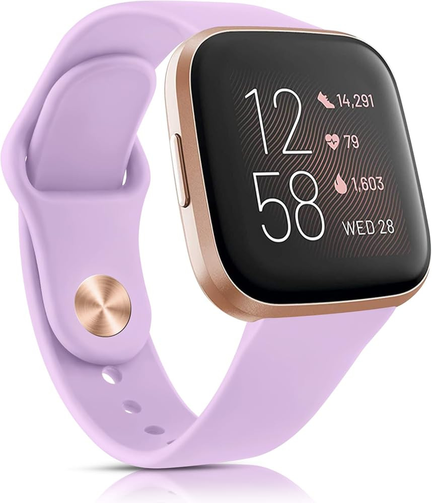 Vancle Silicone Bands Compatible with fitbit versa 2 watch bands women men, Soft Breathable Sport... | Amazon (US)