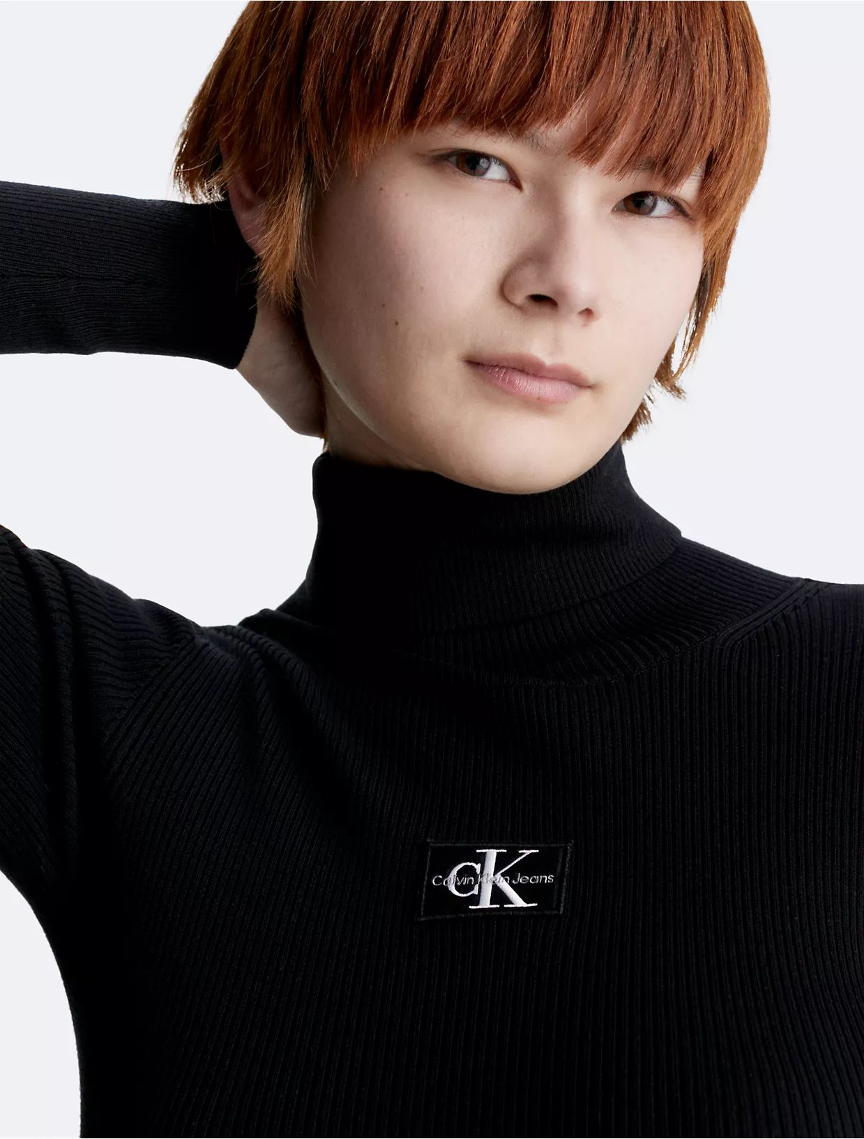 Ribbed Mini Turtleneck Sweater Dress | Calvin Klein | Calvin Klein (US)