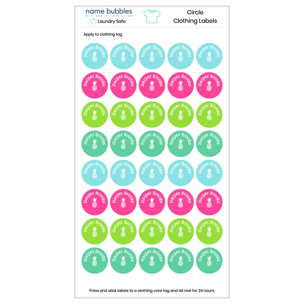 Custom Clothing Labels | Name Bubbles