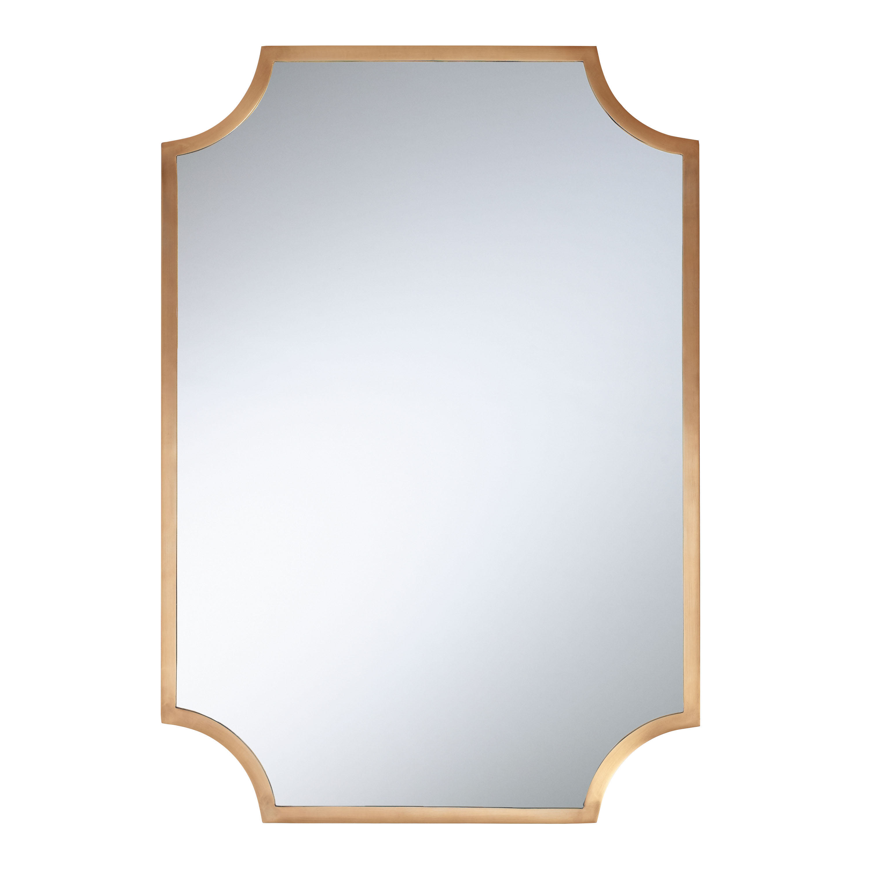Ophelia Metal Notched Wall Mirror | World Market