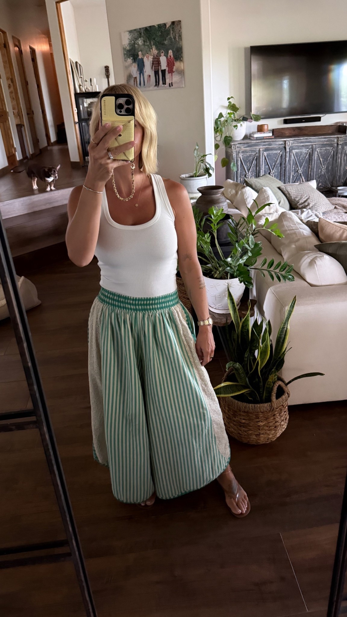 Wearing xsmall in pants small in tank 

#freepeople #casual #summerpants #audreyuhler 

#LTKOver40