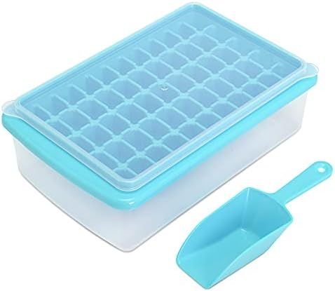 Ice Cube Tray with Lid and Bin for Freezer, Easy Release 55 Nugget Ice Tray with Cover, Storage C... | Amazon (CA)