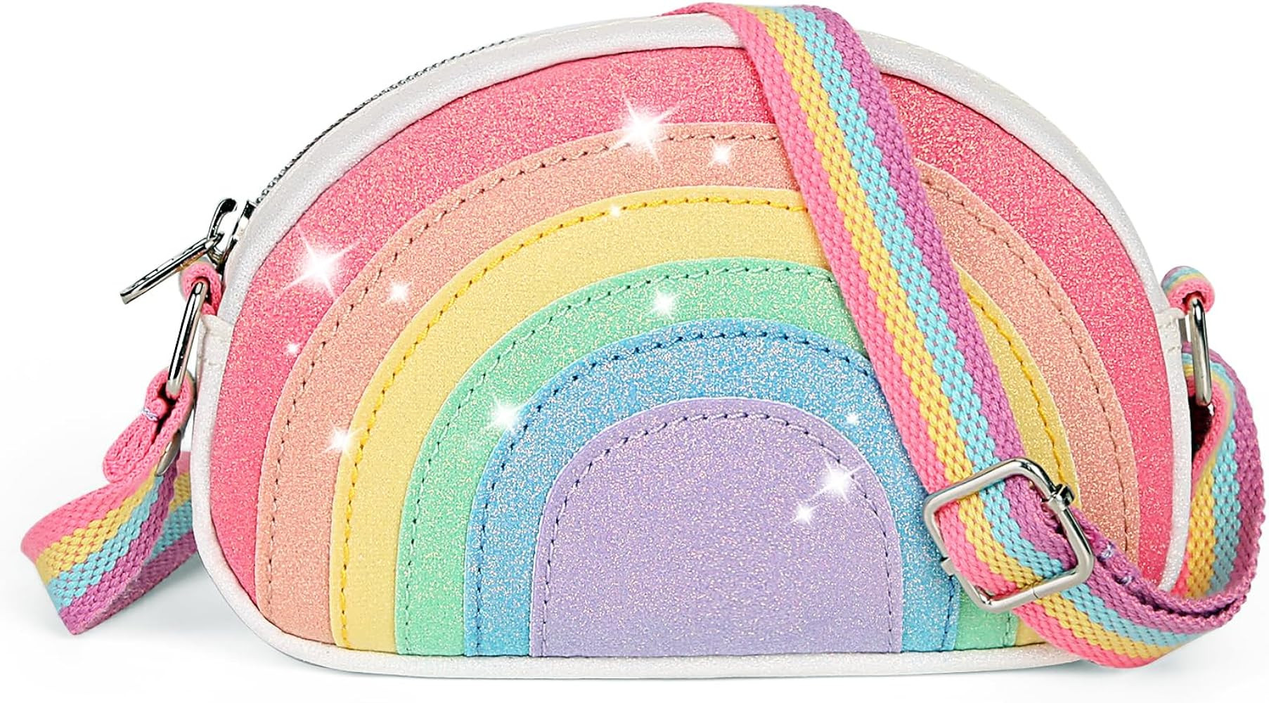 Toddler Purse for Kids Gift Little Girls Purse Cute Rainbow Crossbody Bag | Amazon (US)