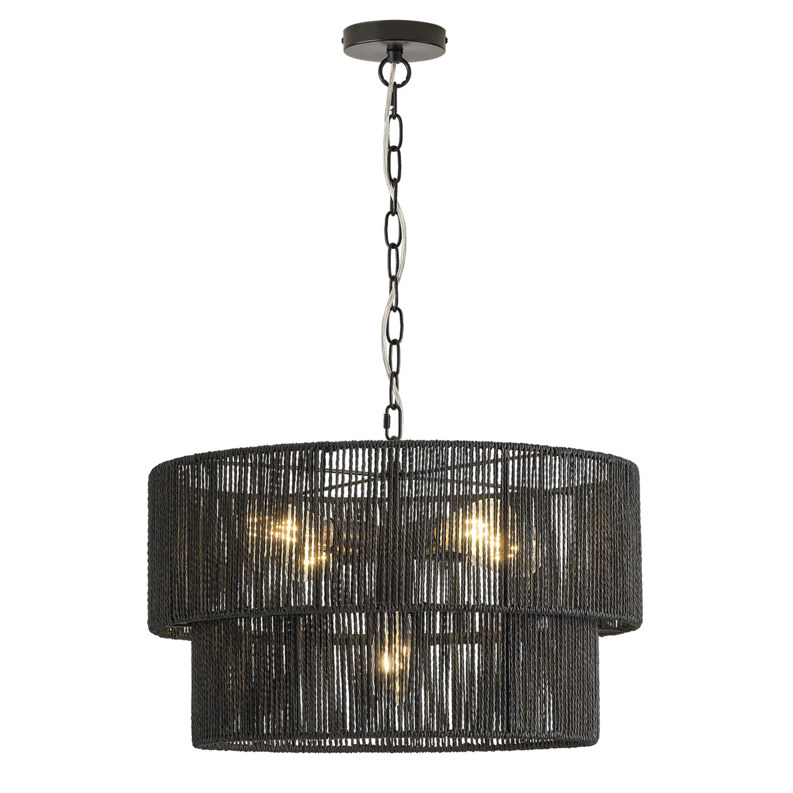 5-Lights Hand-Woven Rattan Pendant Light | Wayfair North America