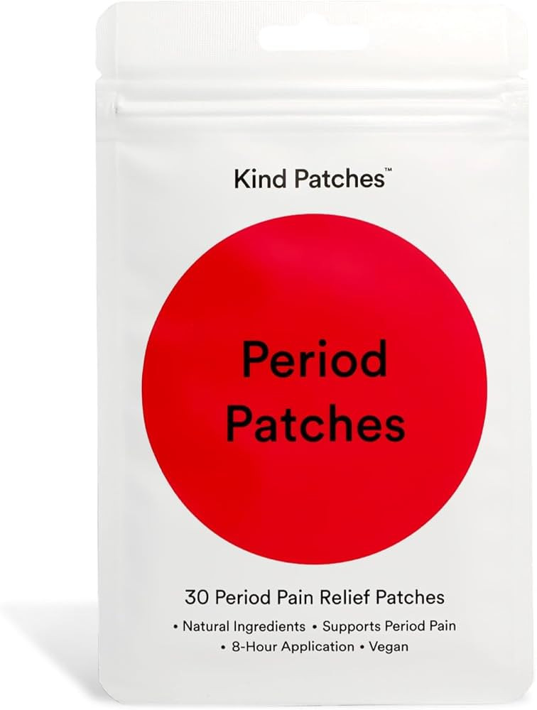 Kind Patches Period Patches - Period Relief Iron Patches with Menthol, Camphor and Chamomile - Me... | Amazon (US)