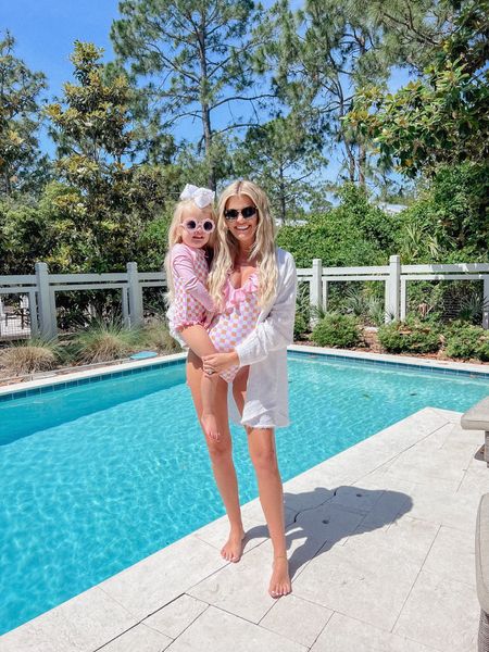 swimwear, one piece swimsuit, toddler swimsuit, swim, mommy and me, caden lane, vacation, beach, pool, sunglasses, pregnant, bump friendly, matching (wearing a small, but would size up if you’re farther along in your pregnancy) 

#LTKfamily #LTKtravel #LTKswim