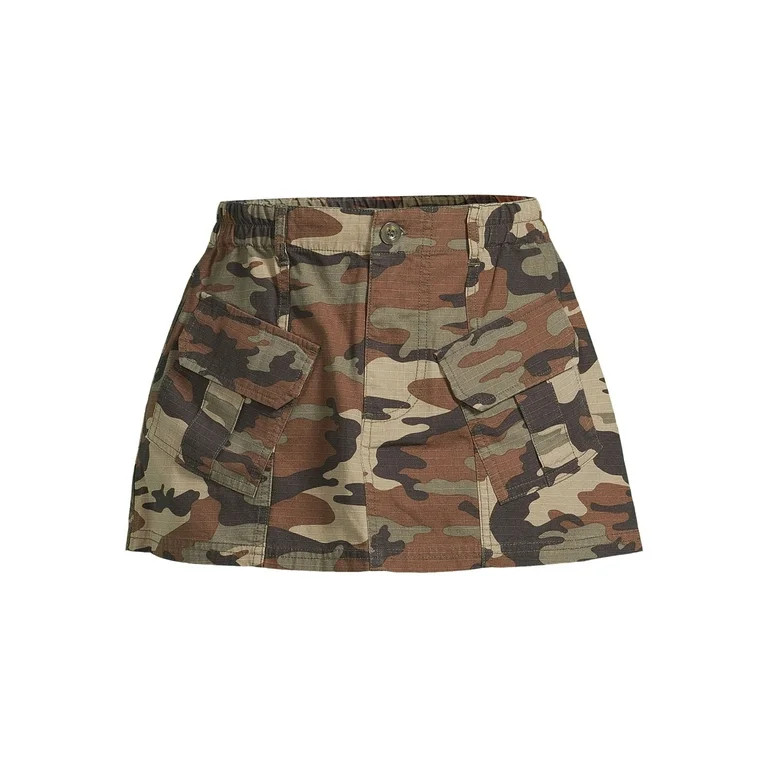 Liv & Lottie Women's Juniors Cargo Camo Mini Skirt | Walmart (US)