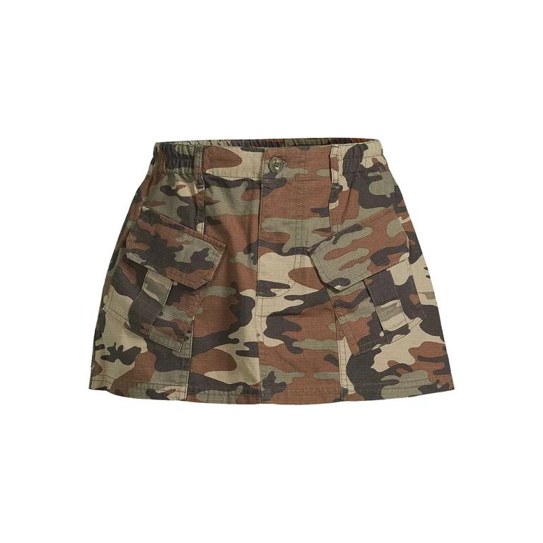 Liv & Lottie Women's Juniors Cargo Camo Mini Skirt | Walmart (US)
