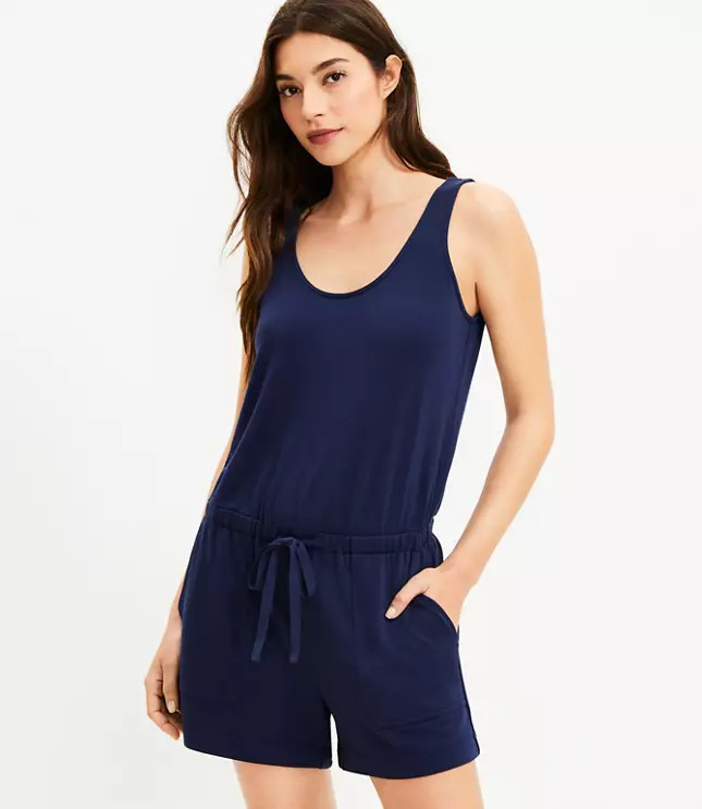 Lou & Grey Signaturesoft Tank Romper | LOFT | LOFT