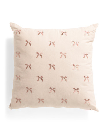 20x20 Decorative Bow Pillow | TJ Maxx