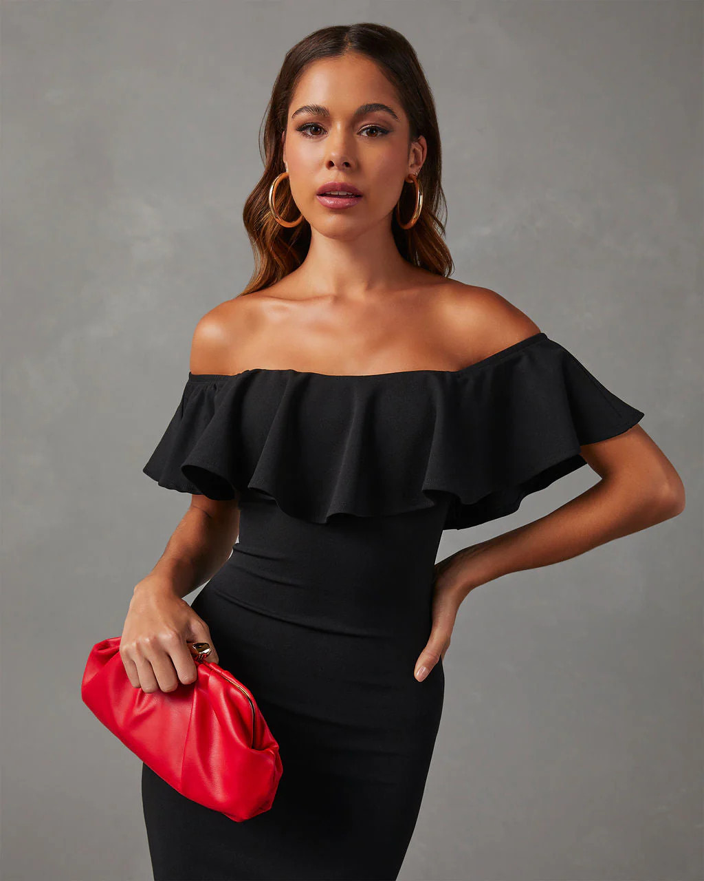 Havana Ruffle Midi Dress | VICI