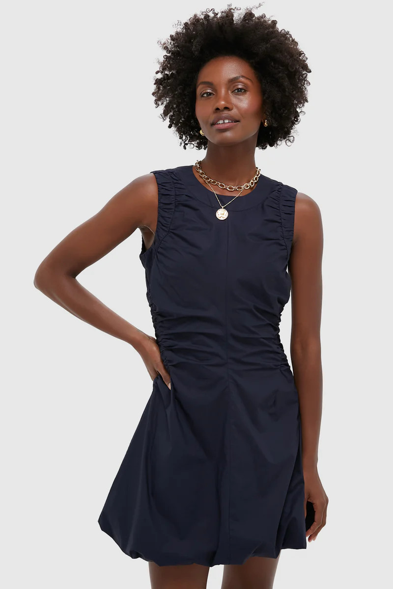 Navy Cotton Alisa Dress | Tuckernuck (US)