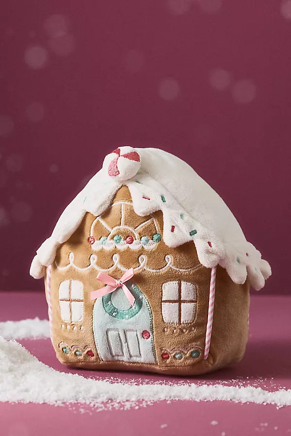 Gingerbread House Christmas Plush Kids Toy | Anthropologie (US)