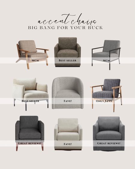 Gray chairs. Gray accent chair. Modern accent chair. Swivel accent chair.

#LTKFind 

#LTKhome #LTKsalealert