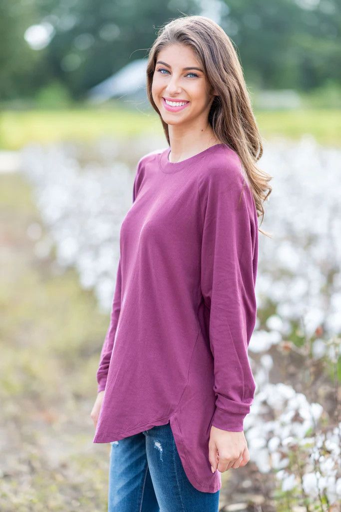 Easy Like Sunday Grape Purple Tunic | The Mint Julep Boutique