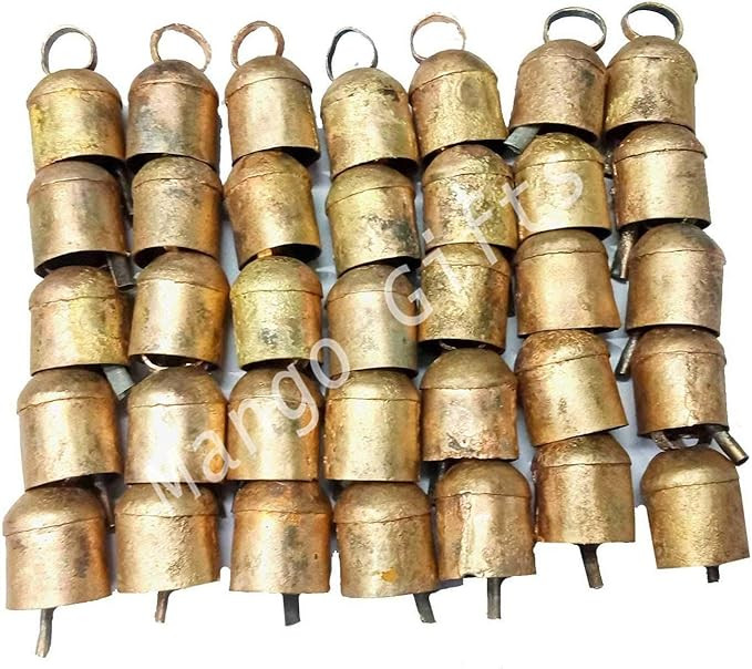 Mango Gifts Thirty Six Tin Bells with Metal Striker and Rounded Top 2" H | Amazon (US)
