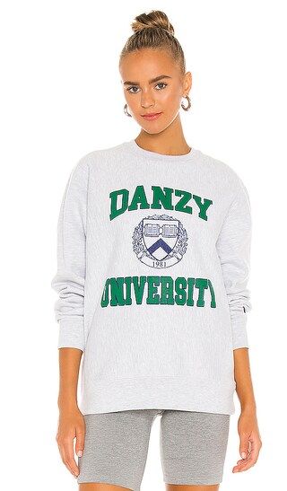 Ivy League Inspired Collection Crew Sweatshirt in Green | Revolve Clothing (Global)
