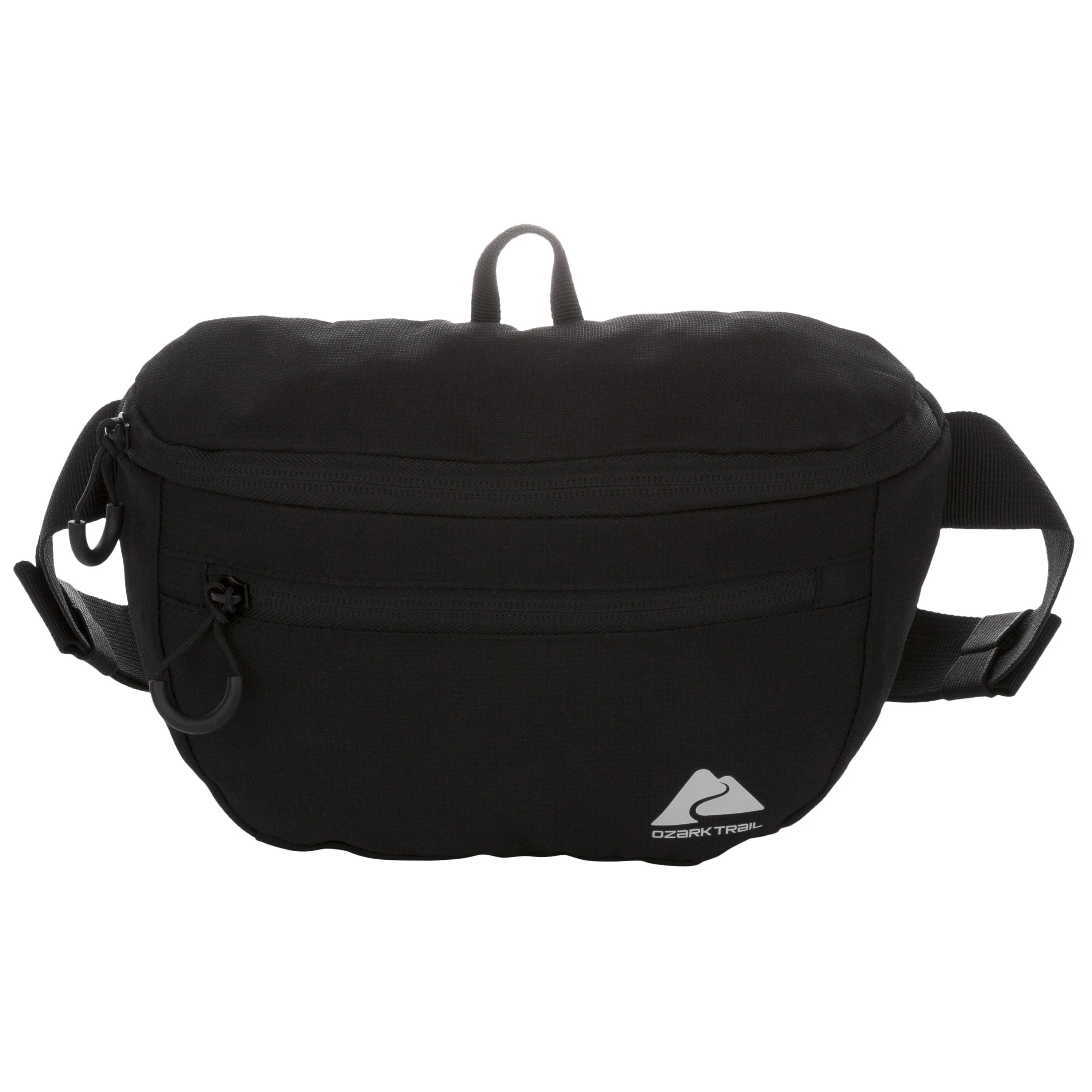 Ozark Trail Adjustable Belt Unisex Fanny Packs 2.5 Ltr, Polyester, Black Solid Print | Walmart (US)