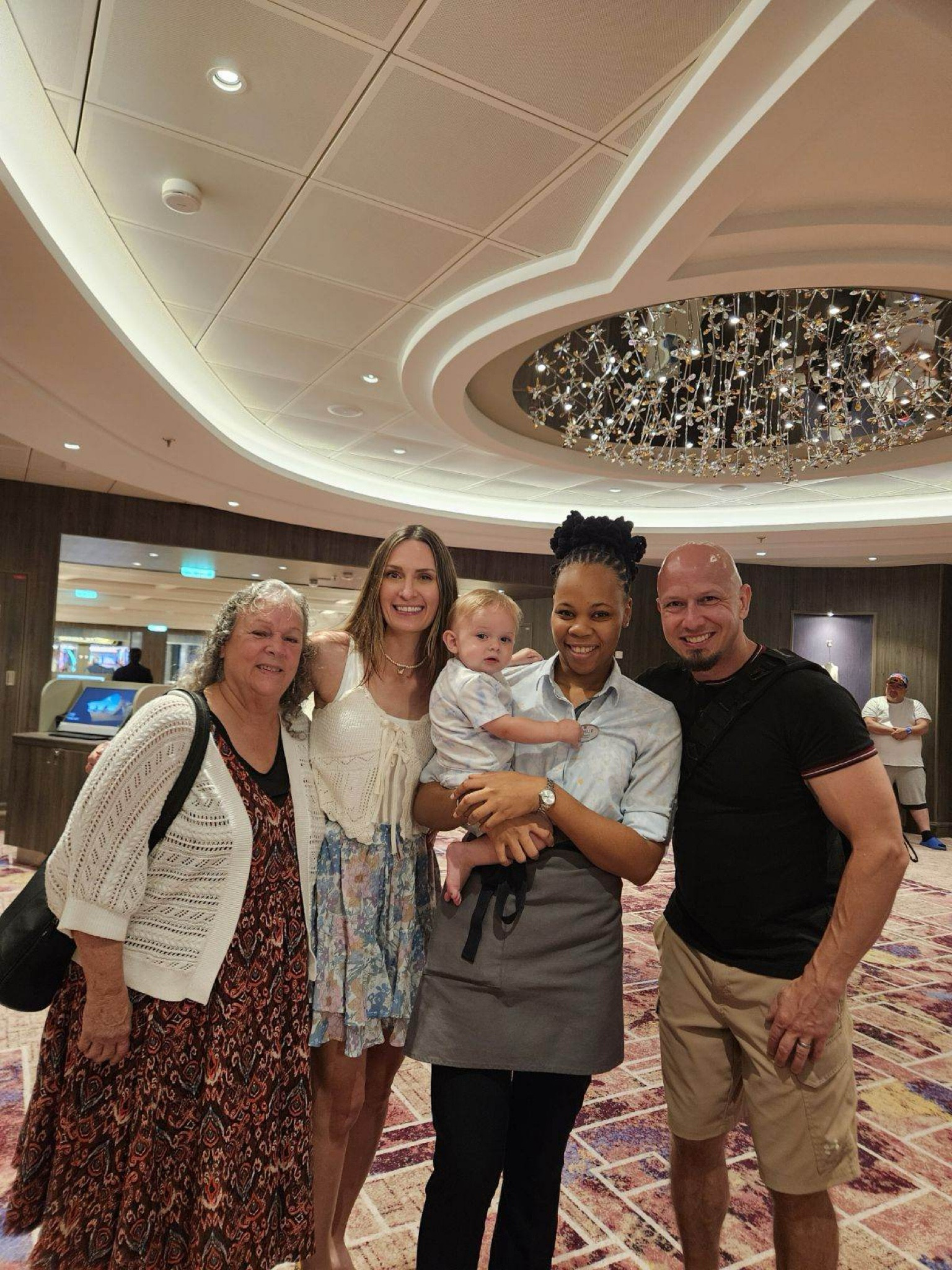 Cruise outfit! Floral shorts, crochet vest.

**sizing:
Bodysuit: fits tight, I sized up to a M.
Shorts: fit tts but got. m for more length. They are adjustable in the waist!
Crochet vest: M, I sized up!

#LTKStyleTip #LTKFindsUnder50 #LTKTravel